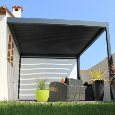 Pérgola bioclimática Chill-Out perpendicular de aluminio Alsol - 4