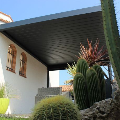 Pérgola bioclimática Chill-Out perpendicular de aluminio Alsol - 1 Pérgola bioclimática Chill-Out perpendicular de aluminio Alsol - 1