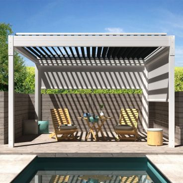 Pérgolas de aluminio con techo de cristal » PÉRGOLA Precio-sa BIOCLIMÁTICAS