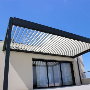 Pérgola bioclimática Architect perpendicular de aluminio Alsol - 1